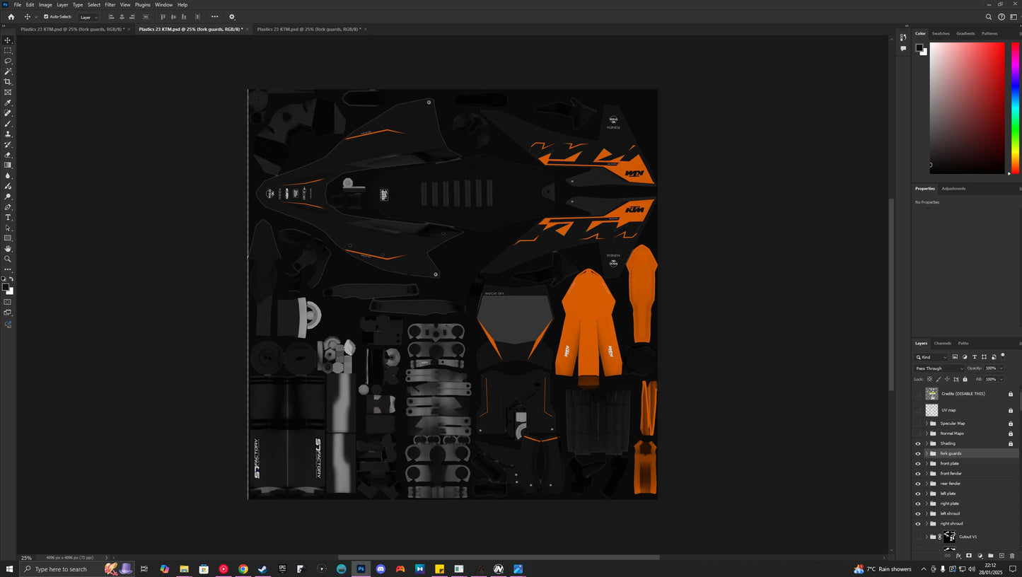 KTM Strike PSD Files